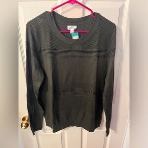 Long sleeve army green sweater new with tags